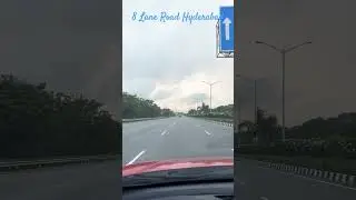 Road Trip Hyderabad 8 Lane Road #hyderabad #hyderabadcity #roadtrip #trip #trainvideo