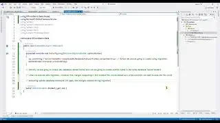 Entity Framework Core Code first and migration