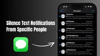 How to Silence Text Notifications From Specific People On iMessage?