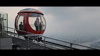 Bubble Tram and Sky Drop in Canton Tower, Guangzhou, China