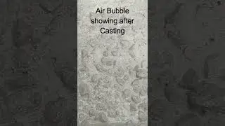 Air bubble showing after casting #civil #construction