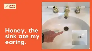 How To Recover Earring Lost Down Bathroom Sink