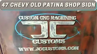 47 Chevy Truck Old Patina Shop Sign