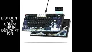 Womier S-K80 75% Keyboard with Color OLED Display Mechanical Gaming Keyboard Hot Swap Keyboard Gaske