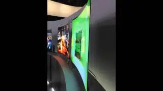 How thin a curved OLED TV really is