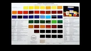Technical Data Sheet from Gamblin Conservation Colors