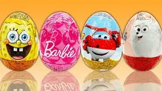 Surprise Eggs Spongebob Squarepants Barbie Super Wings The Secret Life of Pets