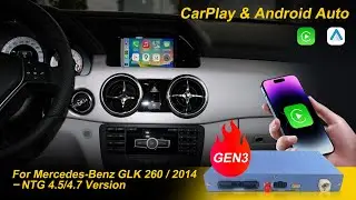 ZTUZAUTO GEN3 CarPlay | Mercedes-Benz GLK 2014 NTG4.5 | 𝗪𝗜𝗥𝗘𝗟𝗘𝗦𝗦 𝗖𝗔𝗥𝗣𝗟𝗔𝗬 & Android Auto Installation