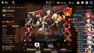 EPIC SEVEN E7 GAMEPLAY - Sol Badguy Showcase and Build in Urgent Mission