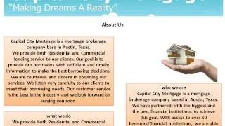New Home Mortgage Loan Service by Capital City Mortgage Company in Austin
