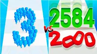 Crowd Number 3D vs Number Stack - Level Up Number (Max Level, Math Game) New Update