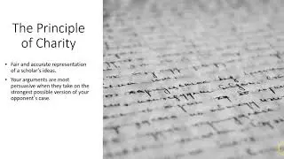 The Principle of Charity