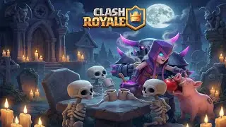 Hora do almoço gótico Clash royale 🖤 👻 💀 decks aleatórios conta do zero 💎😬