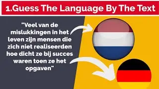 Can You Guess the Language by the Text? Challenge