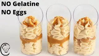 Eggless Mini Caramel Mousse Dessert Cups - No Eggs! by Cupcake Savvy's Kitchen