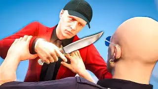 Я ПРОВЁЛ 24 ЧАСА КИЛЛЕРОМ, НО ТОЛЬКО С НОЖОМ — GTA 5 RP