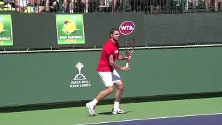 Stan Wawrinka... BACKHAND in Slow Motion (BACK and FRONT view)