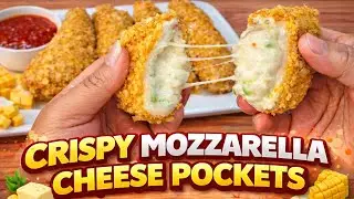 करारे चीज़ पॉकेट बनाने का तरीका / Crispy Cheese Pocket Recipe || Kalpana's Cooking Corner