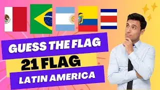 GUESS THE FLAGS OF 21 LATIN AMERICAN COUNTRIES #flagquiz #quiz #lovequiz