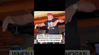 WHEN I SAW HULK HOGAN WRESTLE AT A RESTAURANT 🙏🏾🙏🏾 #rip #foryoupage