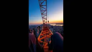 Dangerous wait on the crane      #dangerous #views #fyp #viral