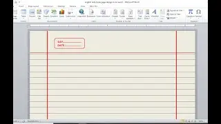 How to make English Note book in MS Word| Note Book design in Microsoft Word| Note book Kise banaye|