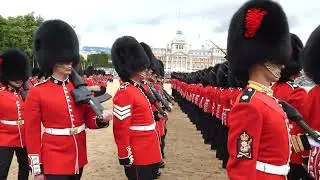 The Colonel's Review rehearses for Trooping the Colour 2025
