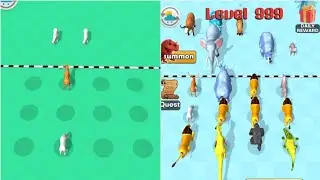 Max Level Gameplay In Merge Master Animal Fight Game