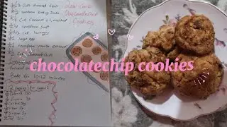 (Low-carb)Chocolatechip cookies RECIPE💕