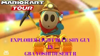 Mario Kart Tour - Explorer Light Blue Shy Guy in GBA Yoshi Desert R