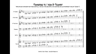 Transpose to/from Bb Trumpet: Big Band Edition (Alto Sax, Tenor Sax, Trombone, Guitar, Piano)