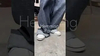 How to hem jeans tutorial (step-by-step) #sewing #tutorial #diy #jeans