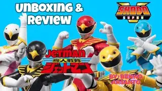 Chojin Sentai Jetman Shodo Super P Bandai . Unboxing and Review [subbed]