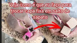 como trocar borracha em salto de sandália