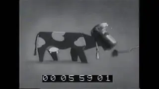 Mjölkkornas utfodring, gammal film från 1950 (med tidspår)