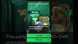90-95 ovr Winter Wildcards 18k Gems Special Pack Opening #fcmobile #fc24