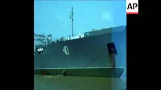 SYND05/04/72 SOVIET SALVAGE SHIPS ARRIVE TO CLEAR SUNKEN SHIPS