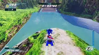 SONIC RIDERS X - Splash Canyon - Sonic [4K 60 FPS]