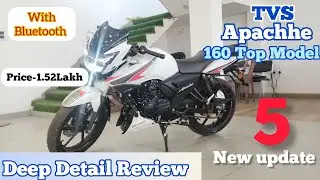 Top Selling bike in 160 Segment 🔥| TVS Apache RTR 160 2V Top Model Detail Review ✅|🔥✅ @STVLOG990 