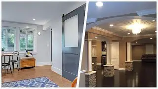 75 Mid-sized Bamboo Floor Basement Design Ideas You'll Love 🔴