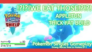 Pokemon Ranked Singles Gameplay | Appletun TANKS EVERYTHING | Road to Masters