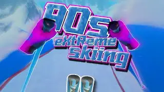 DOWNHILL PSVR2 Skiing Simulator! | 90's Extreme Skiing