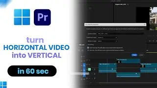 How to Turn Horizontal Video into Vertical Easily on Premier Pro [easy]