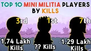 Top Ten Mini Militia Players by Kills | Top ten mini militia players | mini militia