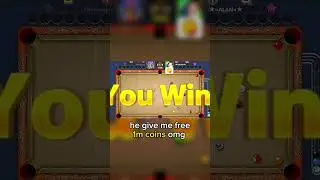 he gave me 1m coins for free omg #8ballpool #hack #cheat