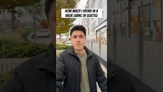 How much I spend on a week living in Seattle #personalfinance #money #spending #shorts