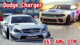 ちょっとだけドリフト補正が付いてるC新車の2台【アスファルトLegends】Mercedes C63 AMG & Dodge Charger SRT®︎ Hellcat Redeye Widebody