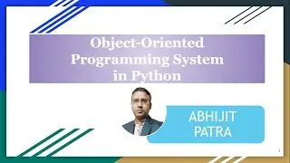 OOPs Concepts in Python - Object Oriented Programming System