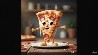 Happy Pizza Dancing. Ai create 