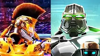 REAL STEEL WRB Midas Gold VS Atom & Touchdown & Sarge & Axelrod & Dreadlord